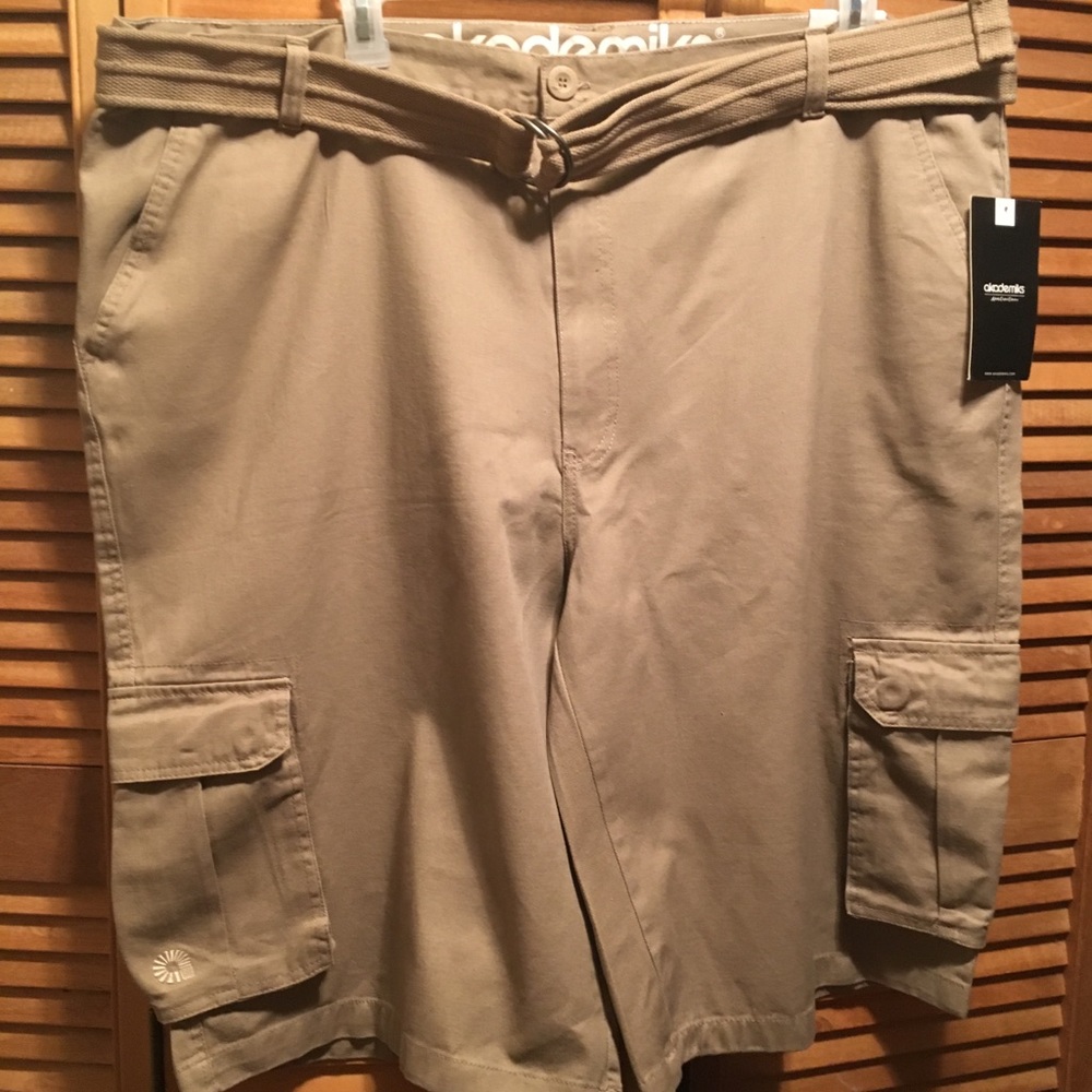Akademiks Khaki Cargo Shorts